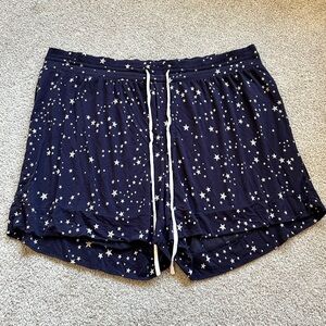 XL Gap Body PJ Shorts Navy and Stars Print